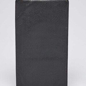 Louis Vuitton Black Taiga Leather Checkbook Wallet
